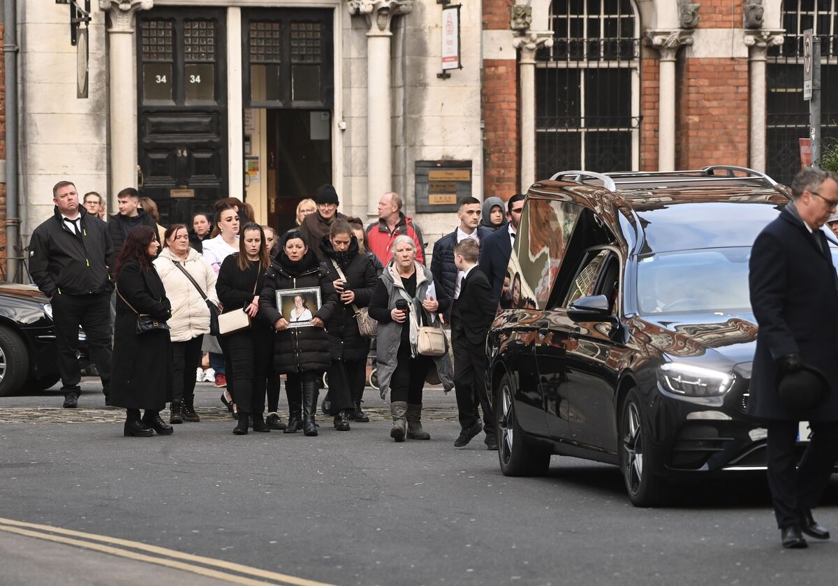 In her eulogy, Vanessa's daughter Chelsea thanked the large congregation who attended the funeral. Picture: Larry Cummins