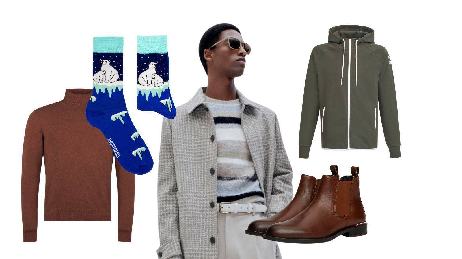 Emulate Jude Law’s Holiday style with a roll-neck knit matched with a classic trench coat