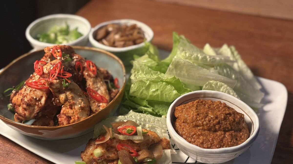 Delicious Ssamjang chicken parcels