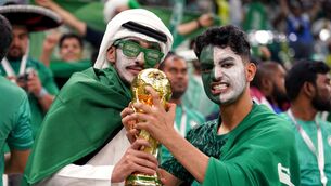 <p>HERE WE GO: Saudi Arabia is set to be officially awarded hosting rights for the 2034 men’s World Cup. Pic: Mike Egerton/PA Wire</p>