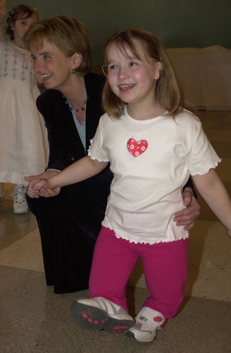 Adi and Anna Gabriel in 2002 who was adopted by the Gabriel family in Bandon in 1999.