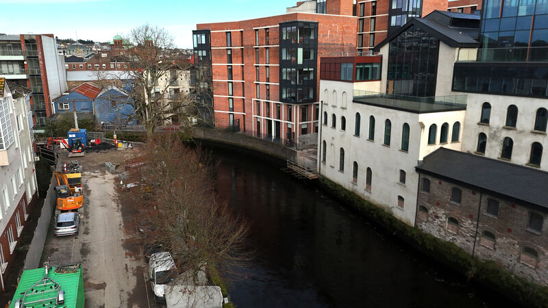 A second bridge will connect Crosses Green to the former Beamish brewery site and on to South Main Street. Picture: Larry Cummins