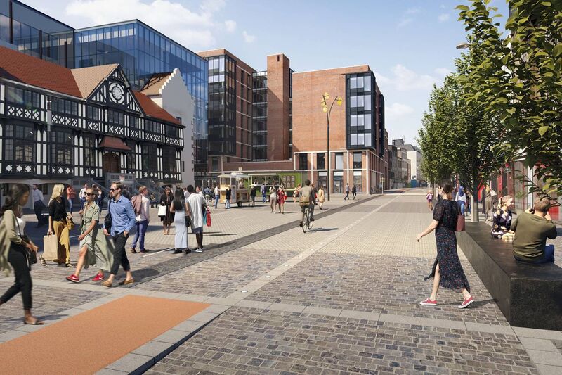 The bridges form part of a significant upgrade to the area's public realm.