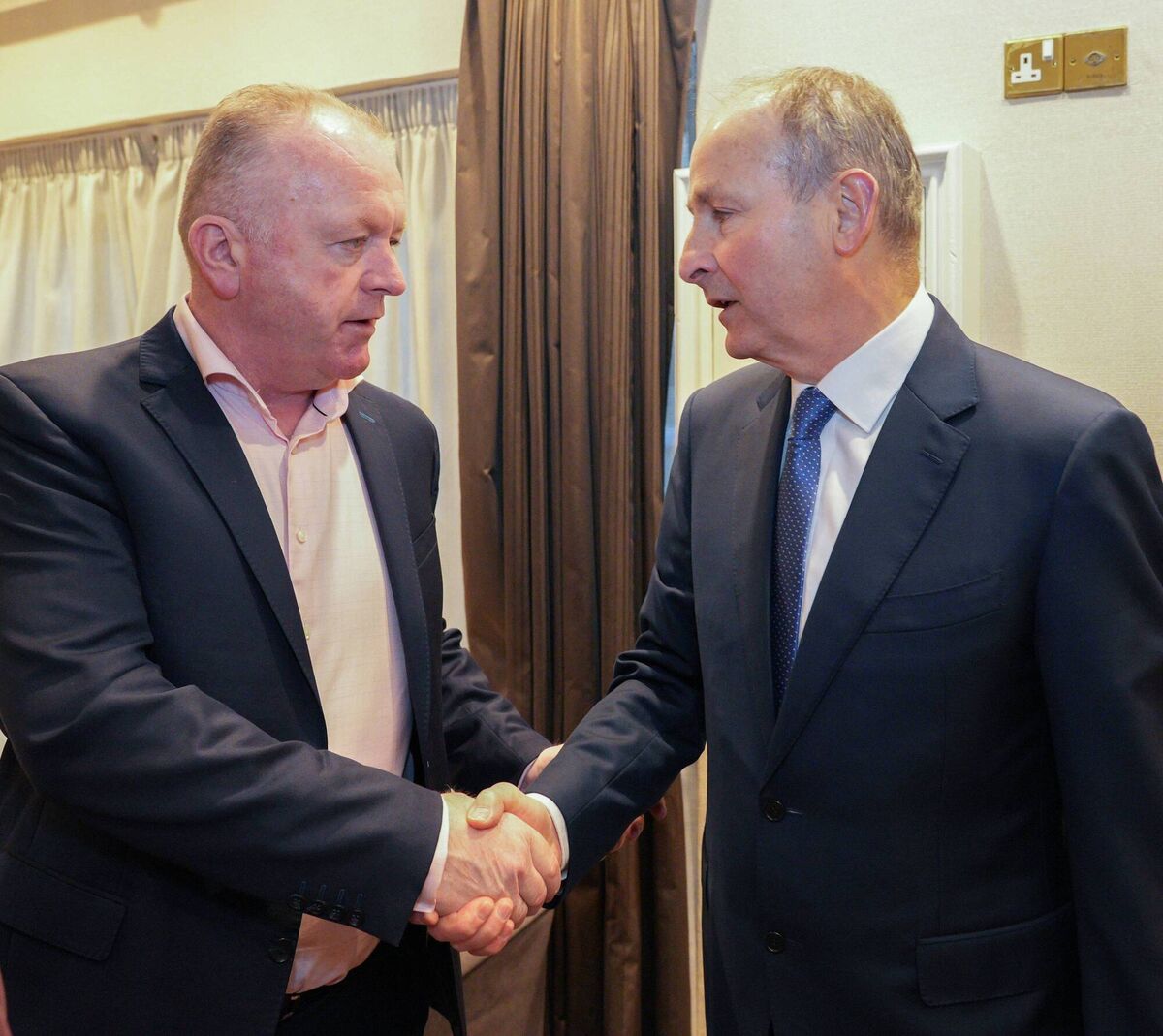 Dan Quirke, father of Dillon Quirke, with Tánaiste Micheál Martin at the official launch of the Dillon Quirke Foundation. Dan Quirke, father of Dillon Quirke, with Tánaiste Micheál Martin at the official launch of the Dillon Quirke Foundation.