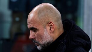 <p>Manchester City manager Pep Guardiola admits he feels his team played well despite the defeat</p>