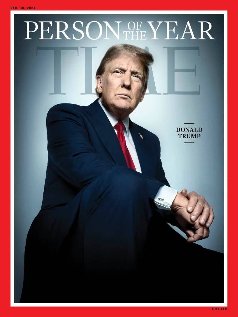 Donald Trump was named Time Magazine Person of the Year for 2024. Picture: Time Magazine Donald Trump was named Time Magazine Person of the Year for 2024. Picture: Time Magazine
