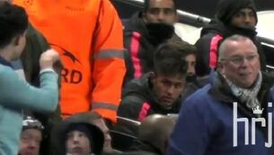 Neymar reacts furiously to diving gesture by fan