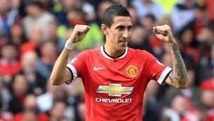 Robbers try to break into di Maria's home as he dines with wife and daughter
