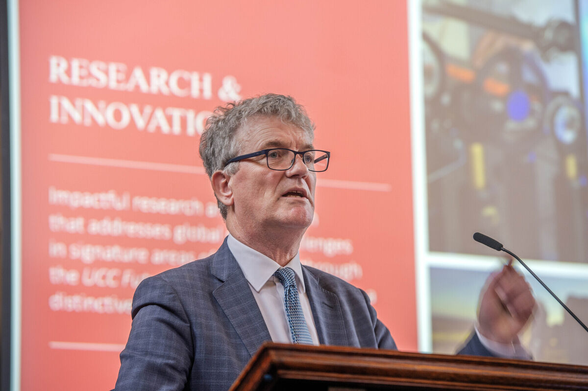 University College Cork president Prof John O'Halloran acknowledged it was a challenging year for the university. Picture: Michael Mac Sweeney/Provision