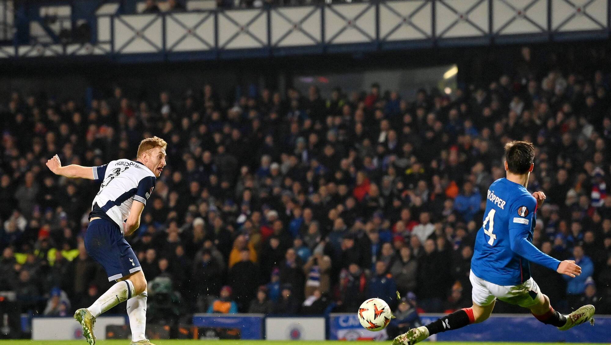 Kulusevski's equaliser secures draw for Tottenham as Rangers remain in top eight