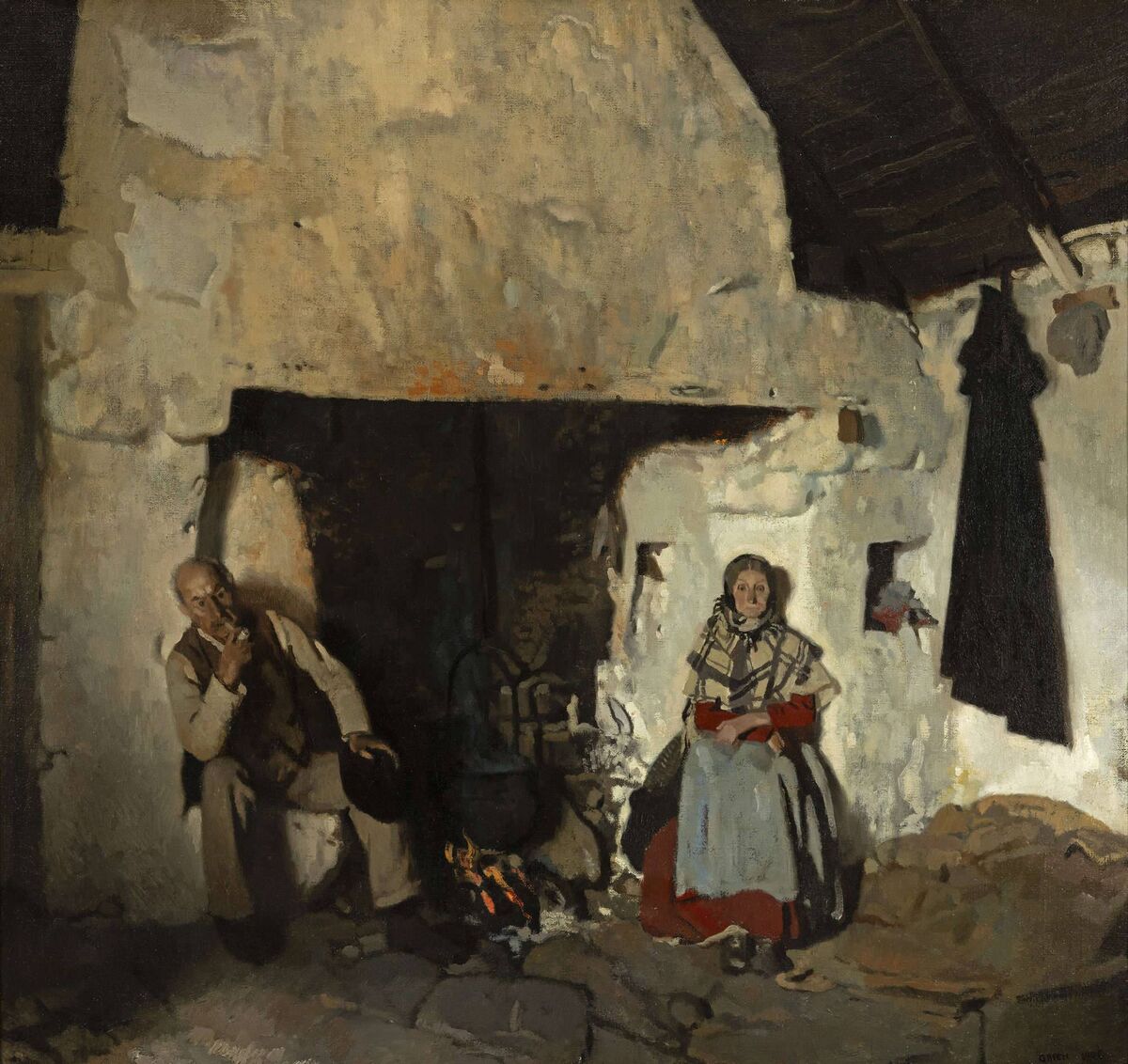 'Old John's Cottage' by Sir William Orpen at James Adam.