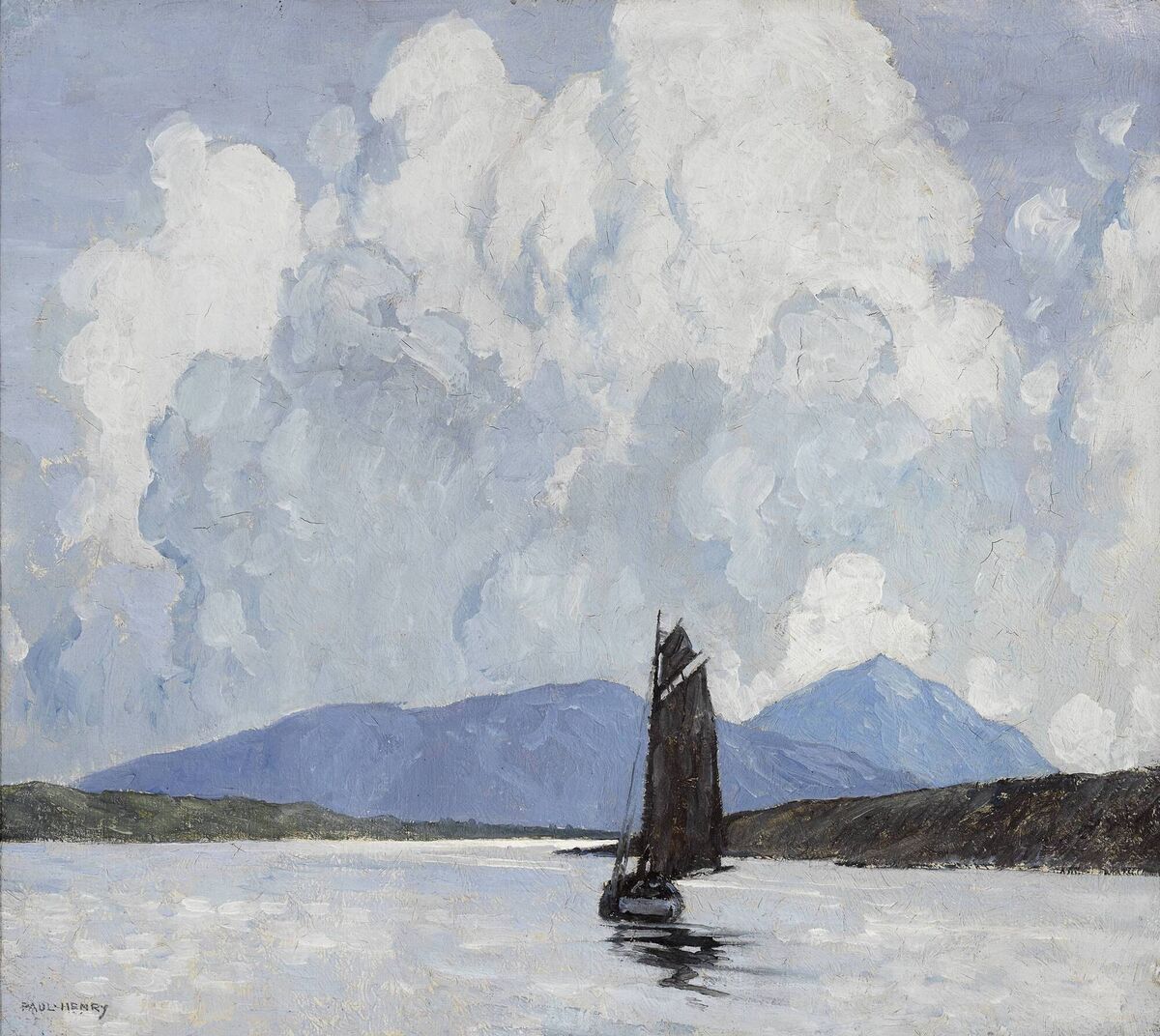 'Killary Bay, Connemara' by Paul Henry at Whyte's. 