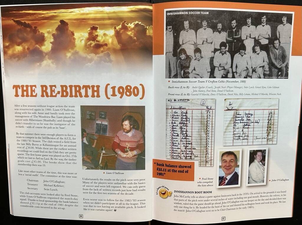 Pages from Through the Hard Times and the Good - The History of Innishannon/Innishvilla Soccer Club Pages from Through the Hard Times and the Good - The History of Innishannon/Innishvilla Soccer Club