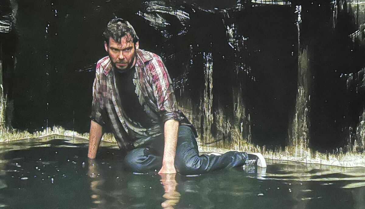 Marty Rea in Cecily Brennan’s work on video, 'The Devil’s Pool', featured in her exhibition Pressure at the Glucksman UCC.