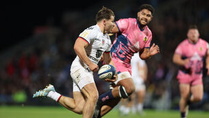 <p>ORCHESTRATOR: Stade Toulousain's Antoine Dupont breaks free to score his sides first try.</p>