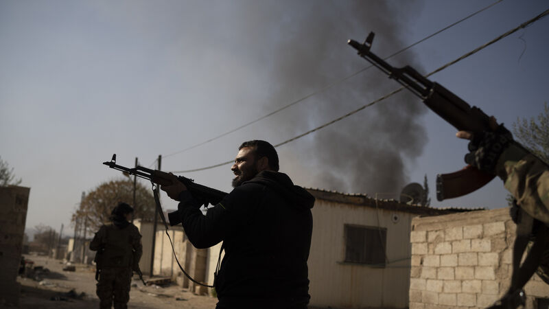 Syrian rebel force deploys to village near Damascus to stop looters