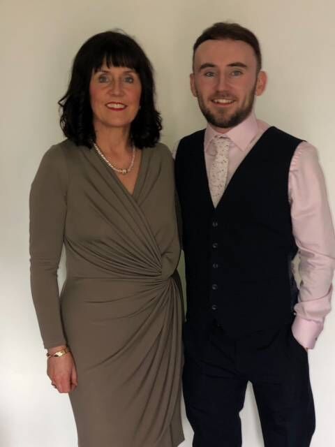 Tony with his mother Eilis. Tony with his mother Eilis.