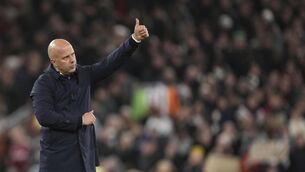 <p>SLOT UNDER THE COLLARl Liverpool's manager Arne Slot is suspended from the touchline. Pic: Jon Super, AP</p>