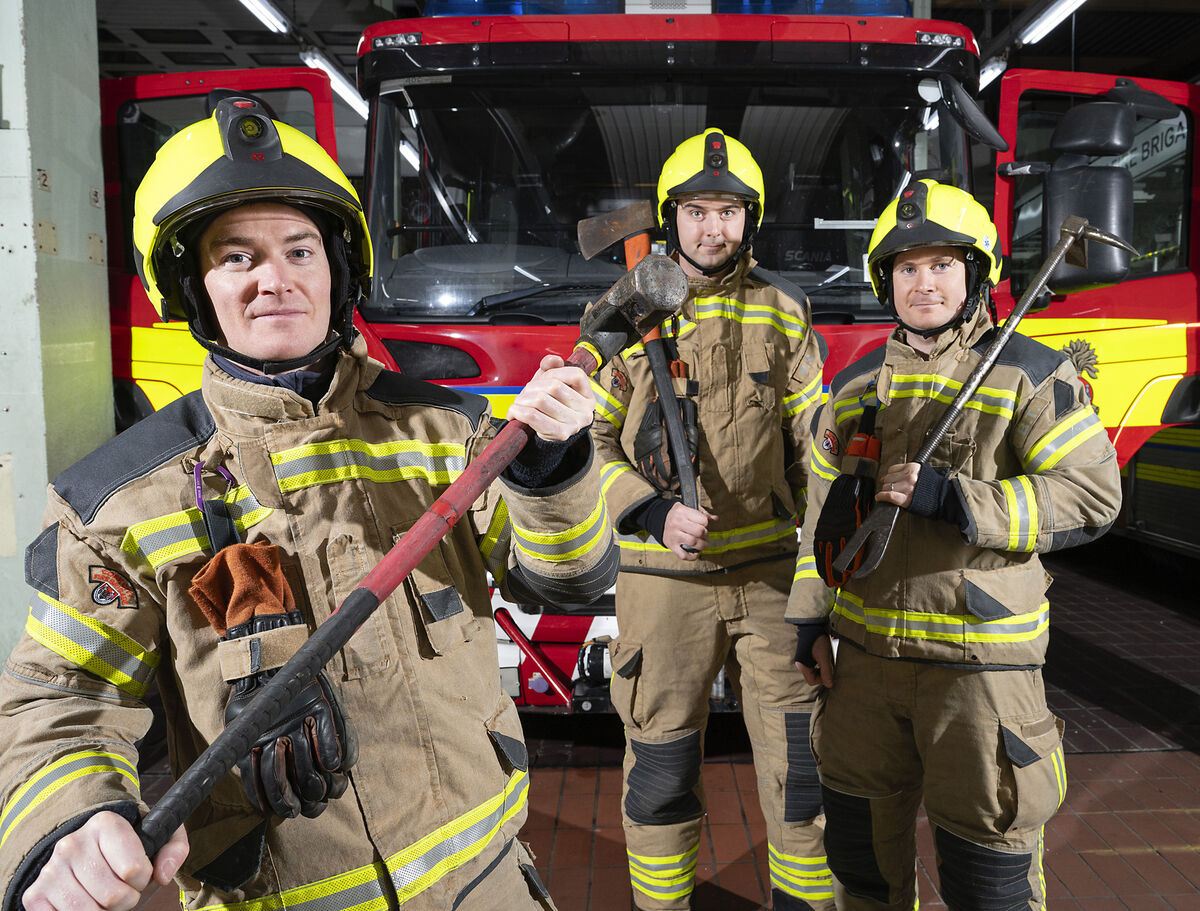(Left to right) Graham Kerr, Peter Spillett and Brian Tanner. 'We can be called to anything. People still ring up about cats up trees.' Photo: Gerard McCarthy (Left to right) Graham Kerr, Peter Spillett and Brian Tanner. 'We can be called to anything. People still ring up about cats up trees.' Photo: Gerard McCarthy