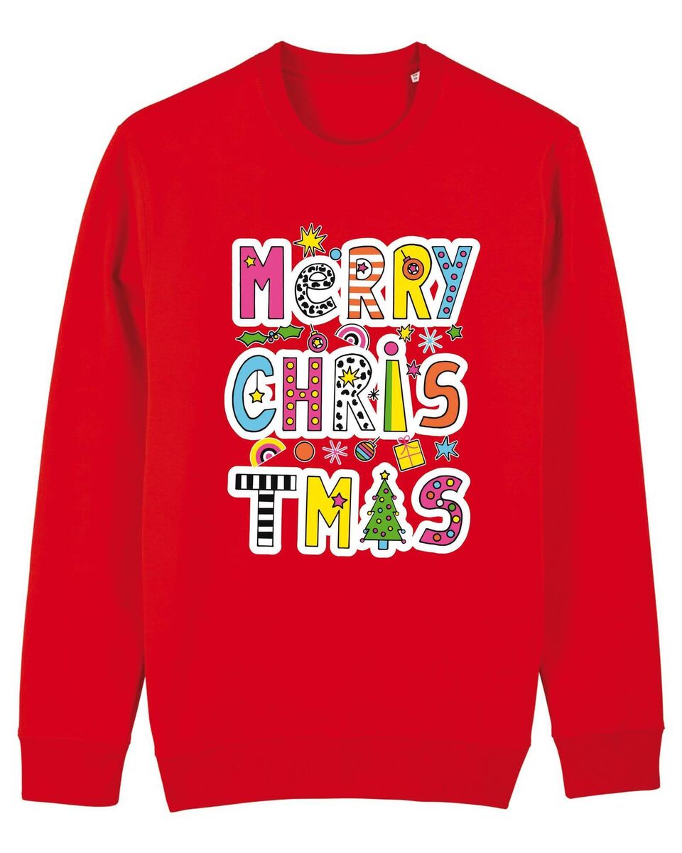 Merry Christmas jumper, €90, Begley & Bowie. Merry Christmas jumper, €90, Begley & Bowie.