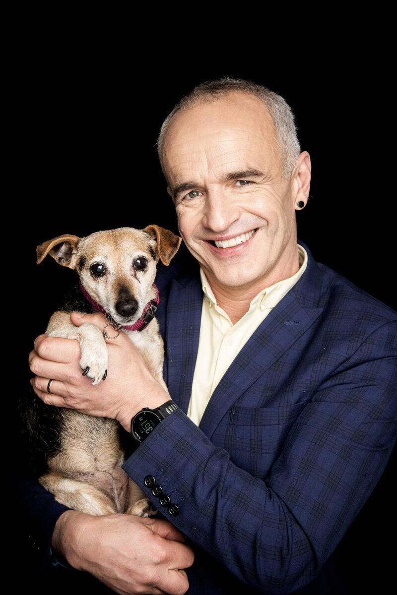 Pete the Vet, with his 13-year-old dog Kiko. Pete the Vet, with his 13-year-old dog Kiko.