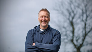 <p>REASONS TO BE CHEERFUL: Republic of Ireland manager Heimir Hallgrímsson. Pic: ©INPHO/James Crombie</p>