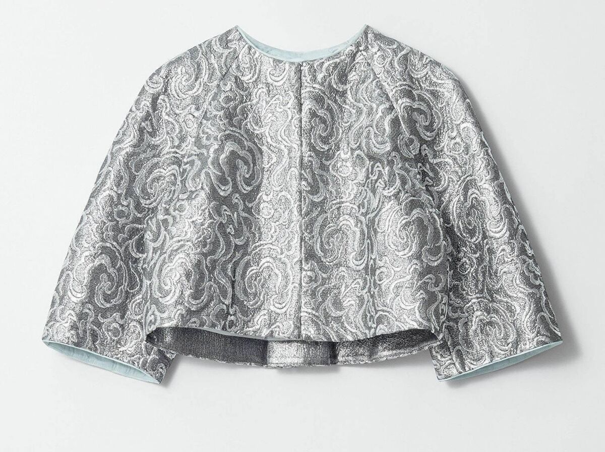 Cropped Metallic Jacquard Jacket, Stories, €199