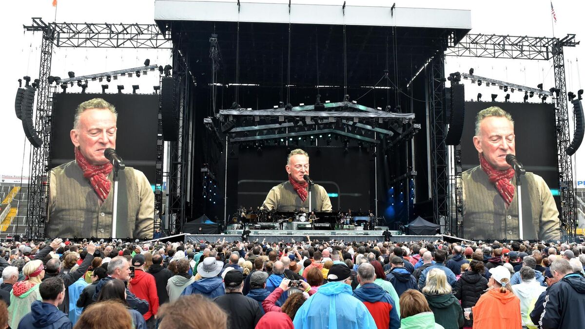 Bruce Springsteen in concert at Pairc Ui Chaoimh, Cork. Picture: Eddie O'Hare.