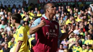 Villa appeal Agbonlahor red