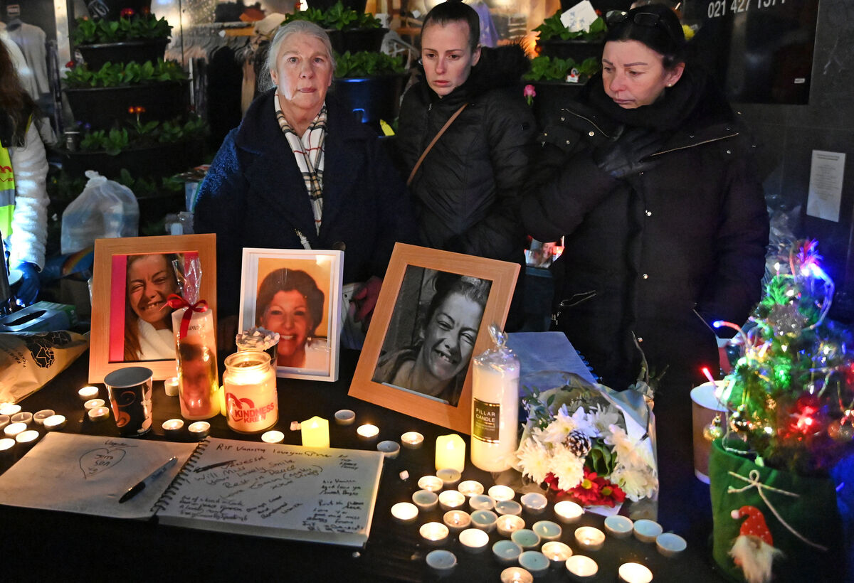 (Left to right) Ellen O'Callaghan, mother of Vanessa O'Callaghan with Shelley O'Callaghan, niece, and Marion Hurley, aunt, at a vigil for Vanessa outside the Savoy on St Patrick's street in Cork earlier this month. Picture: Eddie O'Hare (Left to right) Ellen O'Callaghan, mother of Vanessa O'Callaghan with Shelley O'Callaghan, niece, and Marion Hurley, aunt, at a vigil for Vanessa outside the Savoy on St Patrick's street in Cork earlier this month. Picture: Eddie O'Hare