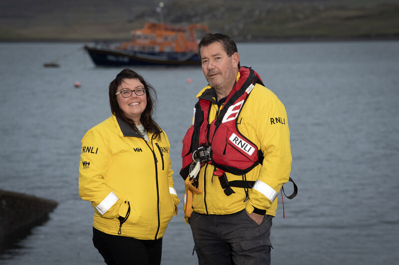 Valentia Lifeboat Station Valentia Island Co Kerry. Michelle O'Shea PR & Richard Quigley Coxswain. Picture: Domnick Walsh © Eye Focus LTD. Valentia Lifeboat Station Valentia Island Co Kerry. Michelle O'Shea PR & Richard Quigley Coxswain. Picture: Domnick Walsh © Eye Focus LTD.