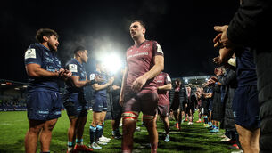<p>NOT MY GAME: Munster's Tadhg Beirne leads his team through the team tunnel dejected after the game/ Picture: ©INPHO/Ben Brady</p>