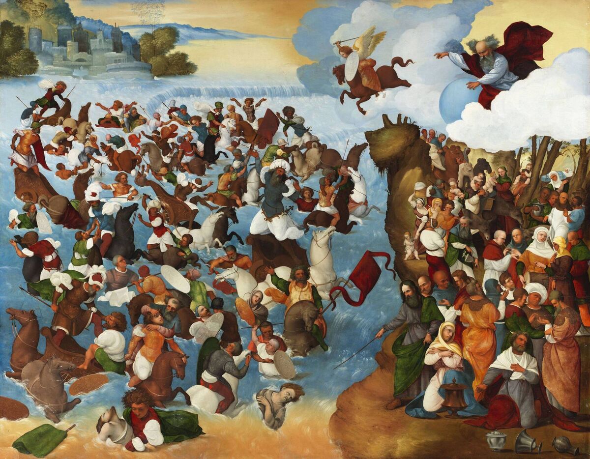 Ludovico Mazzolino's 'The Crossing of the Red Sea'. 