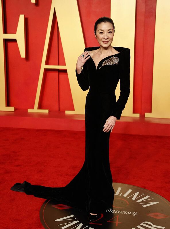 Malaysian actress Michelle Yeoh attends the Vanity Fair Oscars Party in Beverly Hills. Picture: MICHAEL TRAN/AFP via Getty Images Malaysian actress Michelle Yeoh attends the Vanity Fair Oscars Party in Beverly Hills. Picture: MICHAEL TRAN/AFP via Getty Images