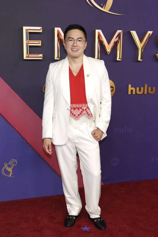 Bowen Yang attends the 76th Primetime Emmy Awards at Peacock Theater in Los Angeles, California. Picture: Frazer Harrison/Getty Images Bowen Yang attends the 76th Primetime Emmy Awards at Peacock Theater in Los Angeles, California. Picture: Frazer Harrison/Getty Images