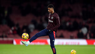 <p>Marcus Rashford has been left out again (John Walton/PA)</p>