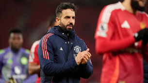 <p>Manchester United manager Ruben Amorim after the Premier League defeat at Old Trafford.</p>