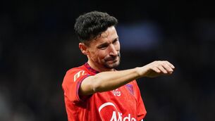 <p>FAREWELL: Sevilla's veteran forward Jesus Navas (39) bids an emotional farewell as he ends his career at the Santiago Bernabeu in Madrid on Sunday. Pic: Angel Martinez/Getty Images</p>