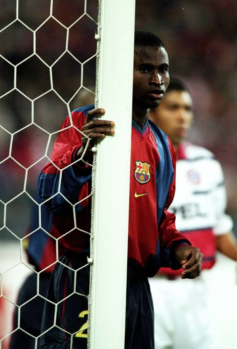 ONE TIME STAR: Samuel Okunowo of Barcelona. ONE TIME STAR: Samuel Okunowo of Barcelona.