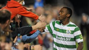 <p>ONCE A ROVER: Shamrock Rovers title winner Rohan Ricketts. Pic: Matt Browne, Sportsfile </p>
