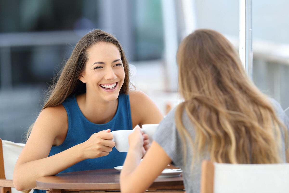 Now might be the perfect moment to catch up with friends over a cup of tea, a walk, or a video call. Picture: iStock.