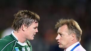 <p>Ireland captain Brian O'Driscoll with coach Eddie O'Sullivan. O’Sullivan once had to deny claims he was a ‘despot’. Pic: Billy Stickland/Inpho </p>