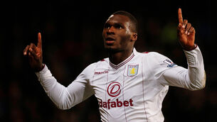 Villa's Benteke secures victory at Crystal Palace