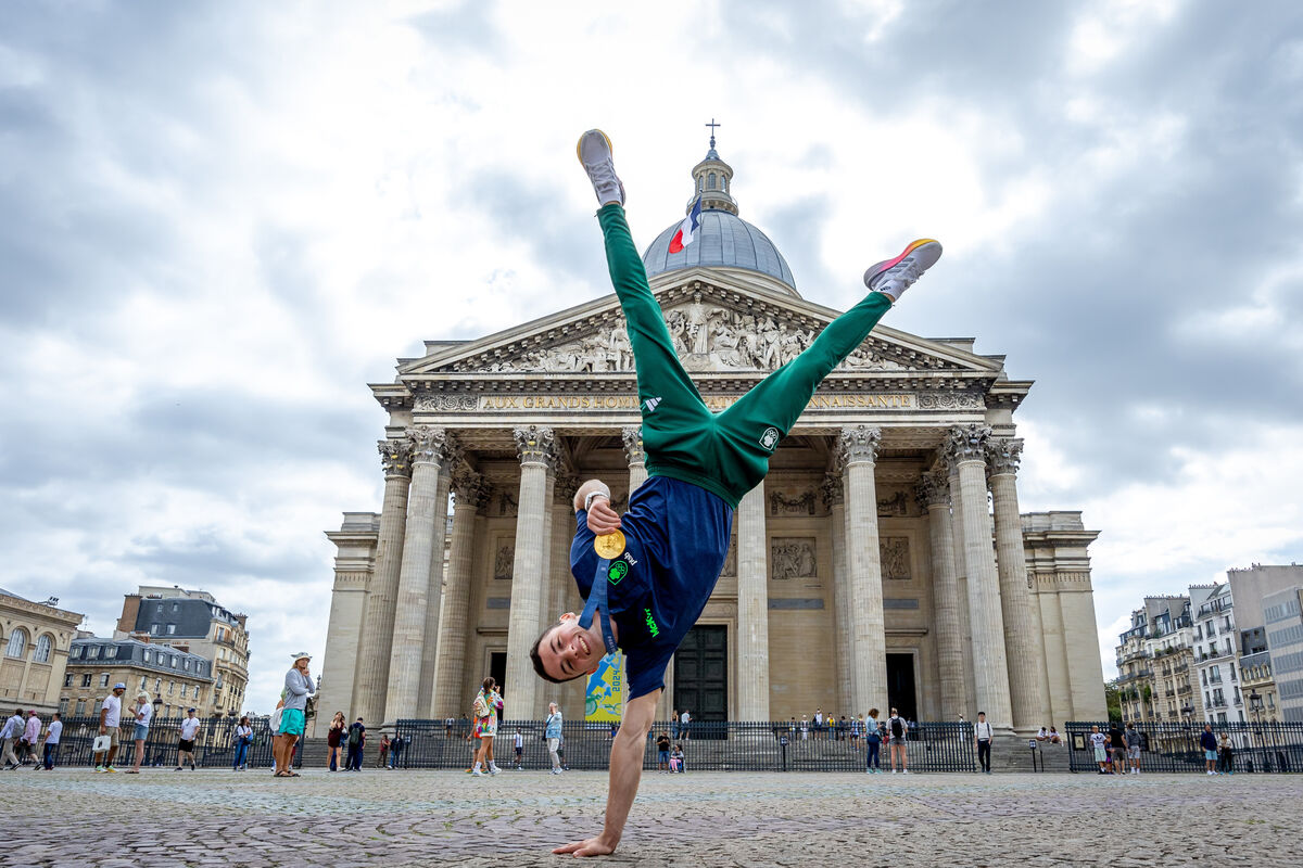 SWEET GOLD: Olympic Gold Medal Winner Rhys McClenaghan.