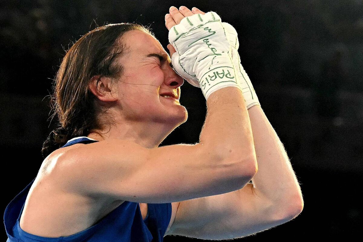 Kellie Harrington reacts after winning a gold medal during the Paris 2024 Olympic Games. Picture: Mohd Rasfan/AFP via Getty Images Kellie Harrington reacts after winning a gold medal during the Paris 2024 Olympic Games. Picture: Mohd Rasfan/AFP via Getty Images