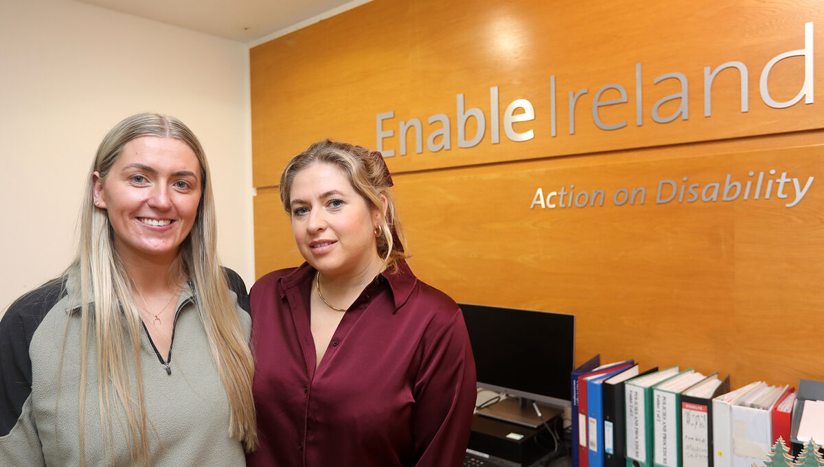 Team lead Áine Joyce and clinical nurse manager Katie Shinners work to ensure the service users at the Enable Ireland centre in Limerick have a social setting. Team lead Áine Joyce and clinical nurse manager Katie Shinners work to ensure the service users at the Enable Ireland centre in Limerick have a social setting.