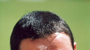 <p> Belgian Footballer Jean-Marc Bosman looks on at Benfica on April 25, 1996 in Lisbon, Portugal. Bosman, whose judical challenge of the football transfer rules led to the Bosman ruling in 1995. This landmarkjudgment completely changed the way footballers are employed, allowing professional players in the European Union to move freely to another clubat the end of their term of contract with their present team. Picture: Getty Images/Getty Images</p>