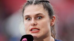 <p>Bristol Bears' Ilona Maher speaks to the media after the Allianz Premiership Women's Rugby match at Ashton Gate, Bristol. </p>
