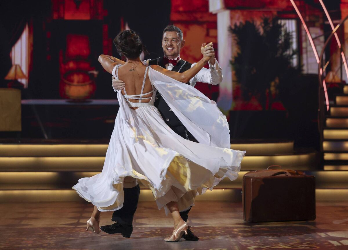 Mrs Brown’s Boys' Danny O’Carroll with pro dancer Salome Chachua. Picture: Kyran O’Brien/kobpix Mrs Brown’s Boys' Danny O’Carroll with pro dancer Salome Chachua. Picture: Kyran O’Brien/kobpix