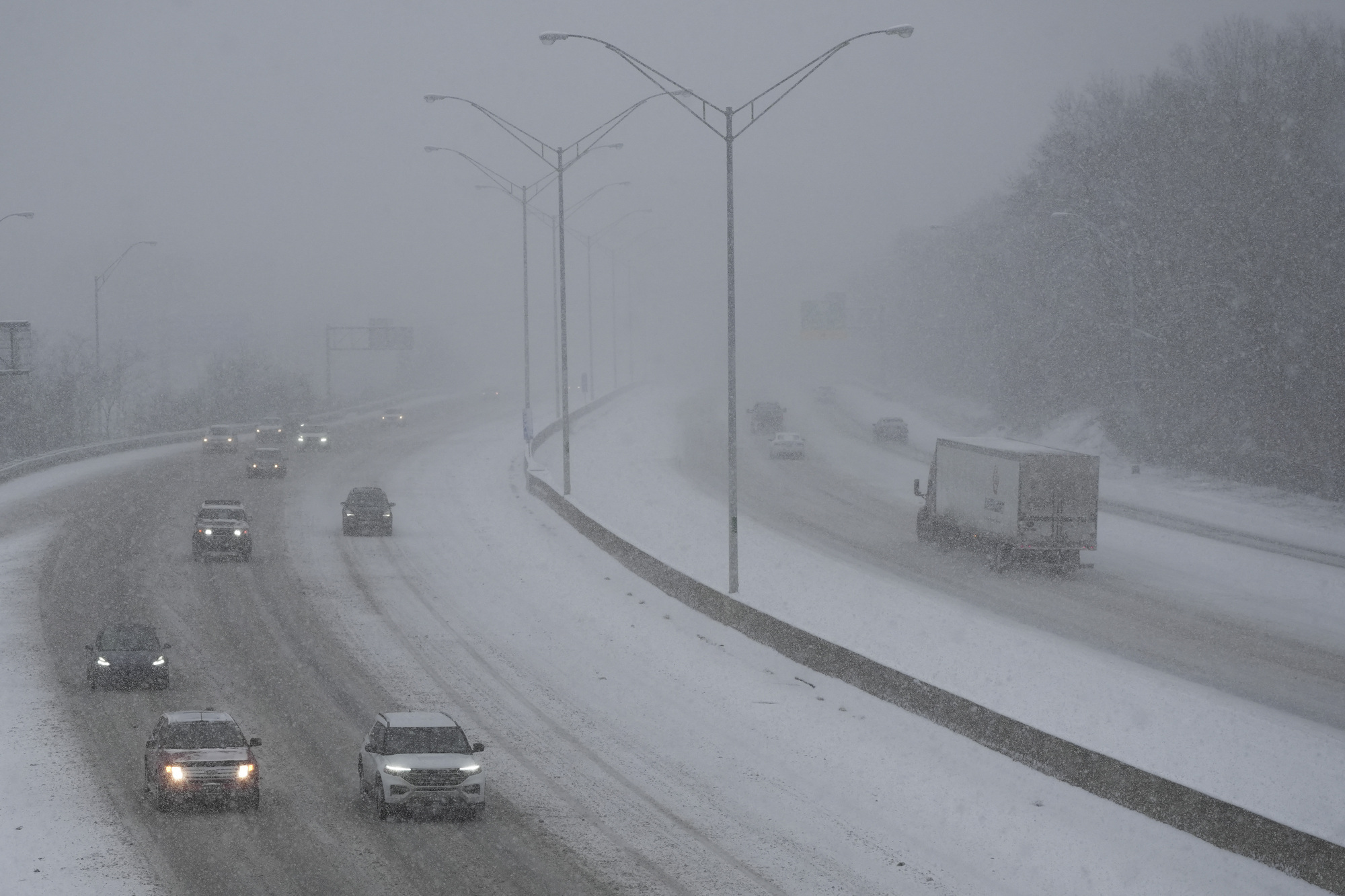 Snow, ice and bitter cold grips US from the Midwest to East Coast